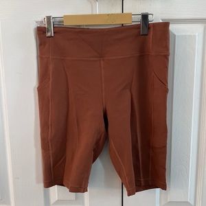 Lululemon bike shorts, size 10.